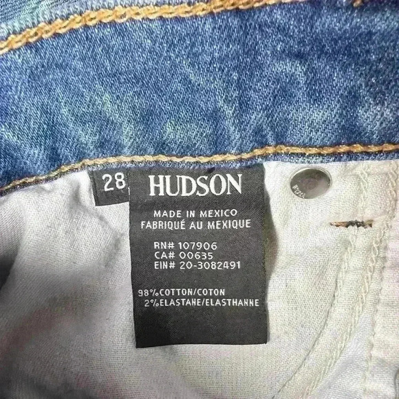 Hudson Women’s Zooey High Rise Straight Denim Jeans Size 28 - Picture 13 of 15